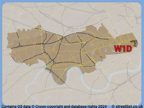 The W1D Postcode District .